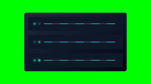 Futuristic UI Progress Bar Loading Screen Animation
