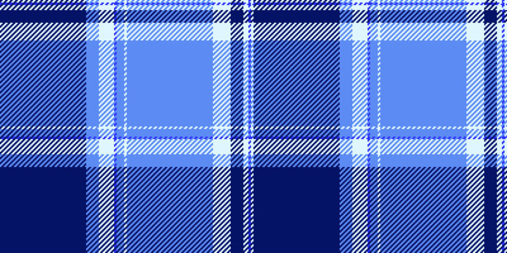 Grid textile pattern plaid, site check vector tartan. Craft seamless background fabric texture in blue and light colors.