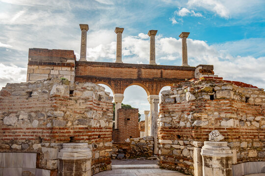Ruins of St. John's Basilica church in Izmir