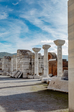 Ruins of St. John's Basilica in Selcuk, Izmir, Turkey