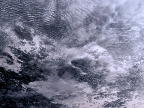 Diverse cloud formations in the morning over Indiana