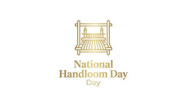National Handloom Day Celebration with Traditional Weaving Loom.