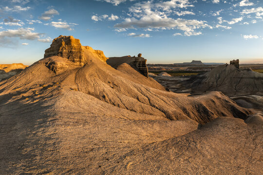 Badlands sandstone formations in the American Southwest, USA