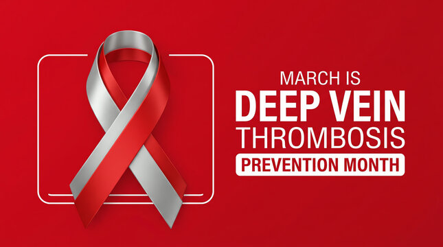 Deep Vein Thrombosis Awareness Ribbon