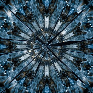Abstract Shattered Crystal Pattern Design Abstract