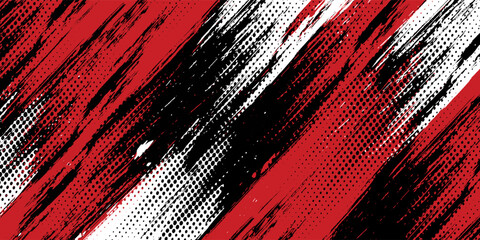 Gaming esport background striking stripes electric banner vector illustration design red black grunge brush wing comic pattern modern abstract concept livery stripes decal paint splash splatter.eps 10 © Samsul