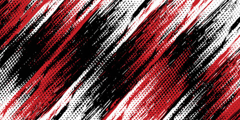 Gaming esport background striking stripes electric banner vector illustration design red black grunge brush wing comic pattern modern abstract concept livery stripes decal paint splash splatter.eps 10 © Samsul
