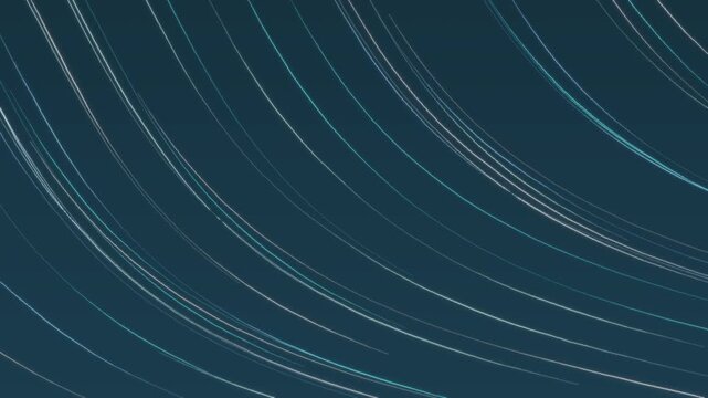 Neon flowing streamlines glowing light lines abstract futuristic motion background seamless loop in subtle cyan tones