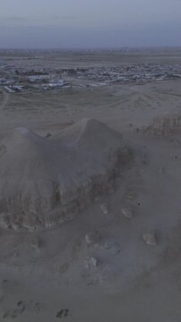 Rear Orbit Around Al Arbaa Mountain at Sunset, Al Ahsa, Saudi Arabia