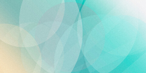 Obraz premium Pastel teal facets and translucent rings create a breezy abstract surface, ideal for wellness, tech promotions, and clean marketing layouts.