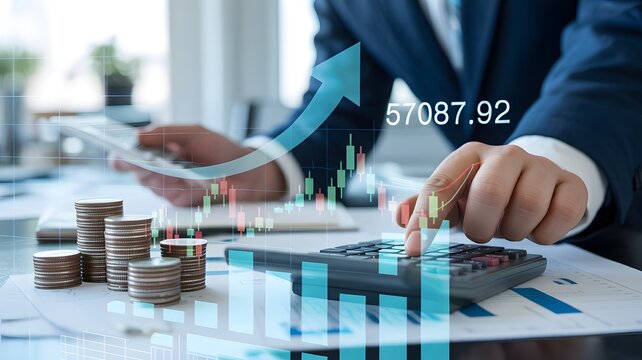 Financial growth and stock market analysis, accounting for business success