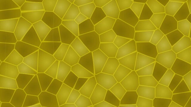 Golden honeycomb mosaic geometric pattern animation