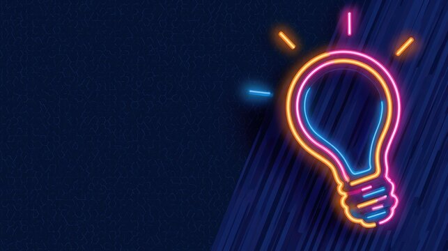 Design Template of Glowing Bulb