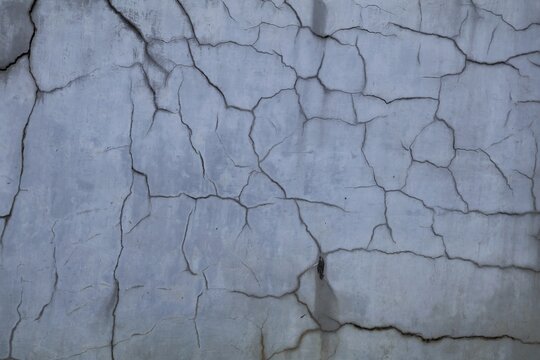 Cracked concrete wall texture showing weathered surface and deterioration patterns