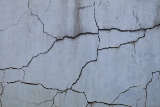Cracked concrete wall texture showing weathered surface and deterioration patterns