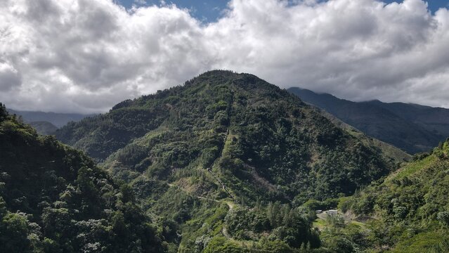 Hydroelectric penstock pipeline in Loma de Blanco, Dominican Republic