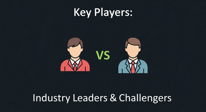 Two business leaders face off in a competitive showdown, symbolizing strategy and negotiation between rivals in a corporate environment