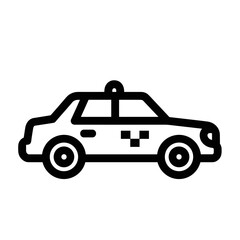 Obraz premium Simple Taxi Sign Symbol