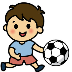 boy playing football