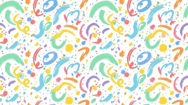 Vibrant abstract watercolor brush strokes background. Colorful hand-painted swirls and splashes for modern design projects.