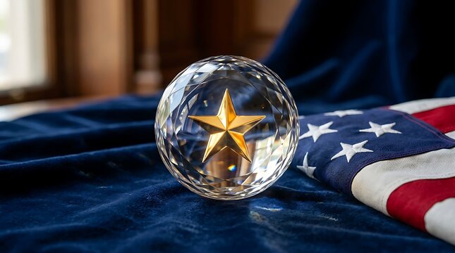 Gold Star Mothers Day Memorial Tribute with American Flag