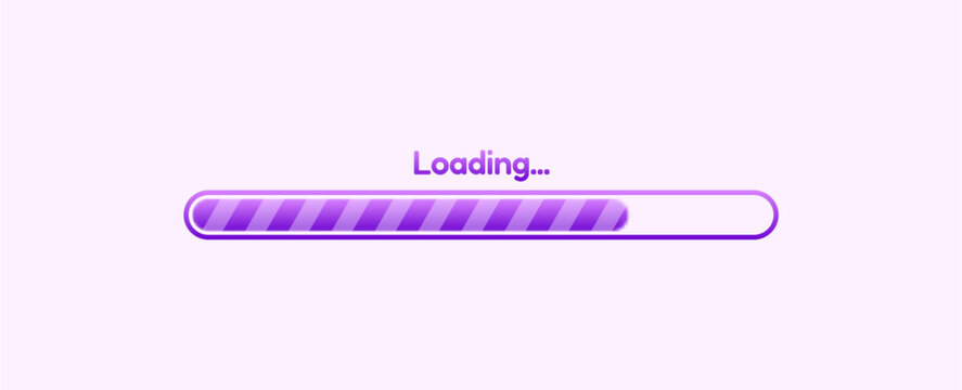 Loading Progress Bar Vector for Game and App UI