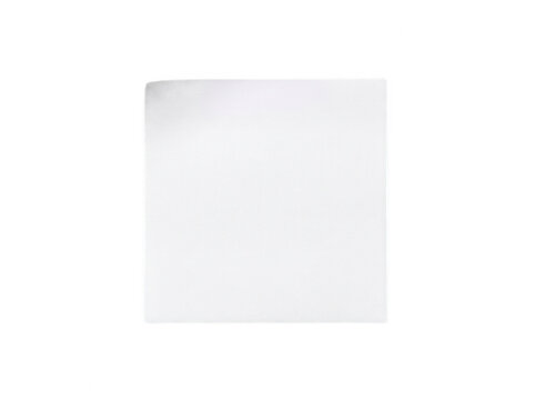 Single square sheet of white paper isolated on a transparent background