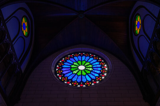 Stained Glass Nave, St. Xavier's Cathedral
