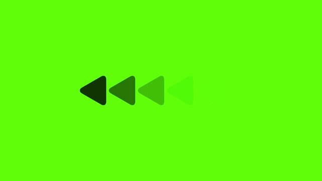 Fast forward black symbols icon symbol animation on white background. Fast forward sign moving forward