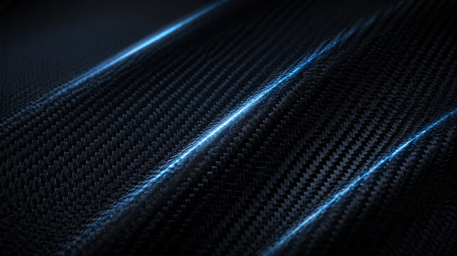 Fibres de carbone sombres avec reflets m&eacute;talliques