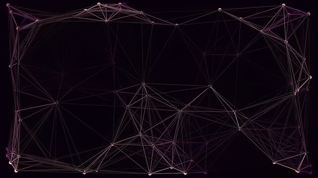 Abstract geometric pattern with glowing red shapes on a soft grey gradient background for modern digital design