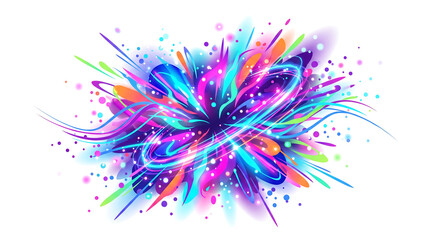 Obraz premium Vibrant Abstract Colorful Splash Paint Explosion Background.