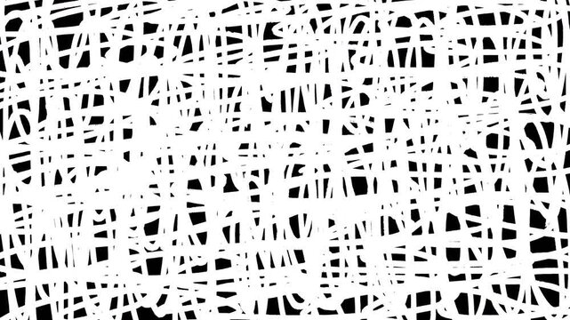 Abstract Artistic Grungy Black and White Scribble Digital Noise Grainy Texture Seamless Looping Animation Video 4K