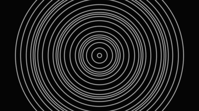 Black circular ring background. Abstract dark spiral motion background.
