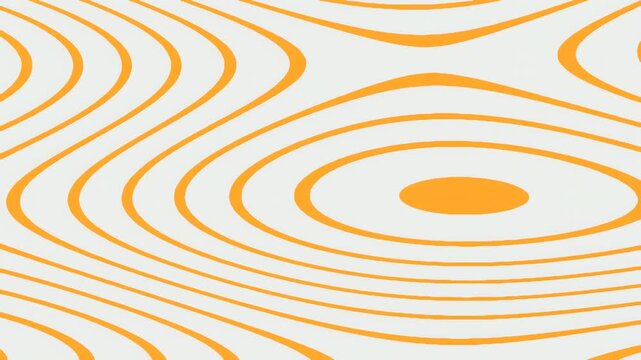 Orange wood grain vector pattern background featuring natural concentric rings and organic curved lines