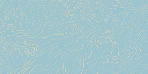 Golden topographic map contours on light blue background with topographic abstract background geography elevation landscape cartography minimalist artistic illustration backdrop wallpaper © MOHAMAD