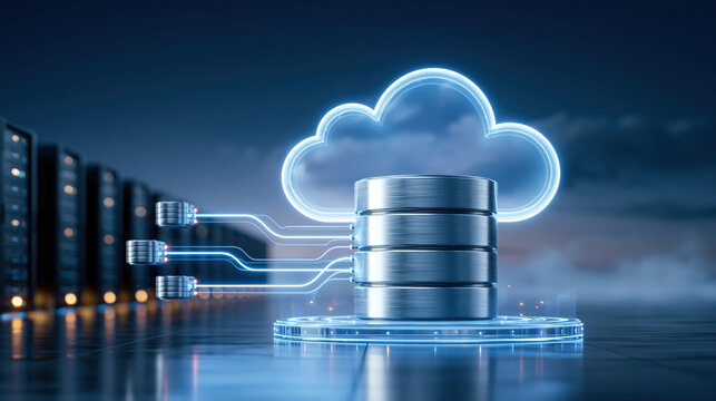 Cloud database server cloud computing data storage server database network technology data center cloud digital