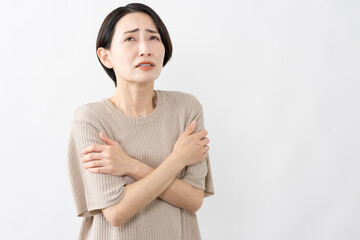 Obraz premium 半袖ニット姿の女性 ライフスタイルイメージ