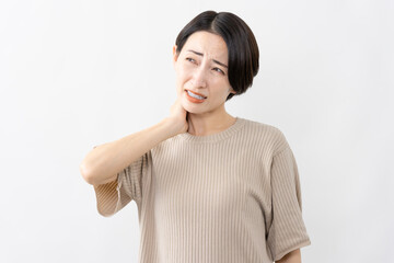 Obraz premium 半袖ニット姿の女性 ライフスタイルイメージ