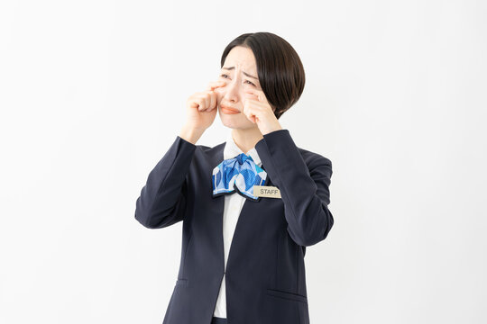 制服を着た受付係の女性　ジョブイメージ