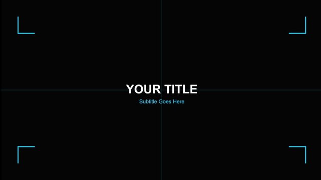 Futuristic digital title screen, sleek cinematic lower third overlay, modern tech broadcast graphics for video production