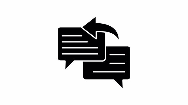 Response glyph motion icon