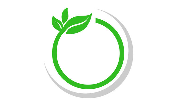 leaf circle logo