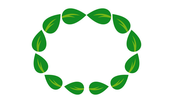 circle leaf logo