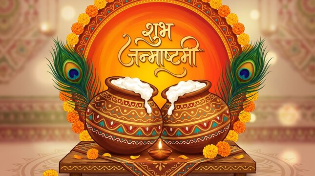 Janmashtami curd matka - janmashtami curd pot - happy krishna janmashtami