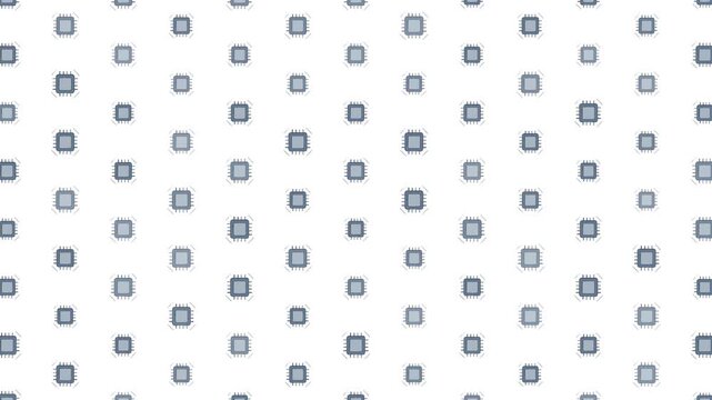Minimalist geometric square dot seamless pattern on clean white background
