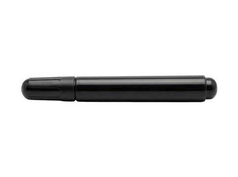 A single black permanent marker pen isolated for writing and office art projects