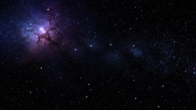 Starry Universe Deep Space Material, Deep Starry Sky Nebula Dynamic Background