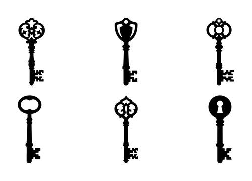 Vintage Skeleton Keys Collection, Ornate Antique Lock Picks, Decorative Old Keys Set