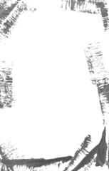 Abstract grunge paint black acrylic brush strokes border frame isolated png cutout object on transparent background. Halloween backdrop © irenastar